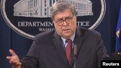 FILE - U.S. Attorney General William Barr.