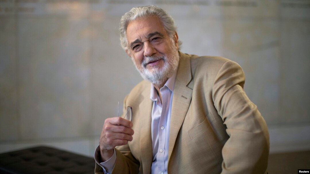 Spanish opera singer Placido Domingo poses for a portrait at the Dorothy Chandler Pavilion in Los Angeles, California, June 3, 2014. 