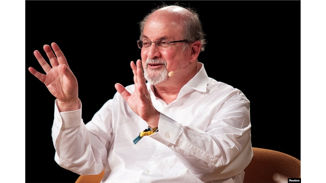 FILE: Penulis Salman Rushdie dalam Festival Heartland di Kvaerndrup, Denmark, 2 JUni 2018. (Carsten Bundgaard/Ritzau Scanpix/via REUTERS)