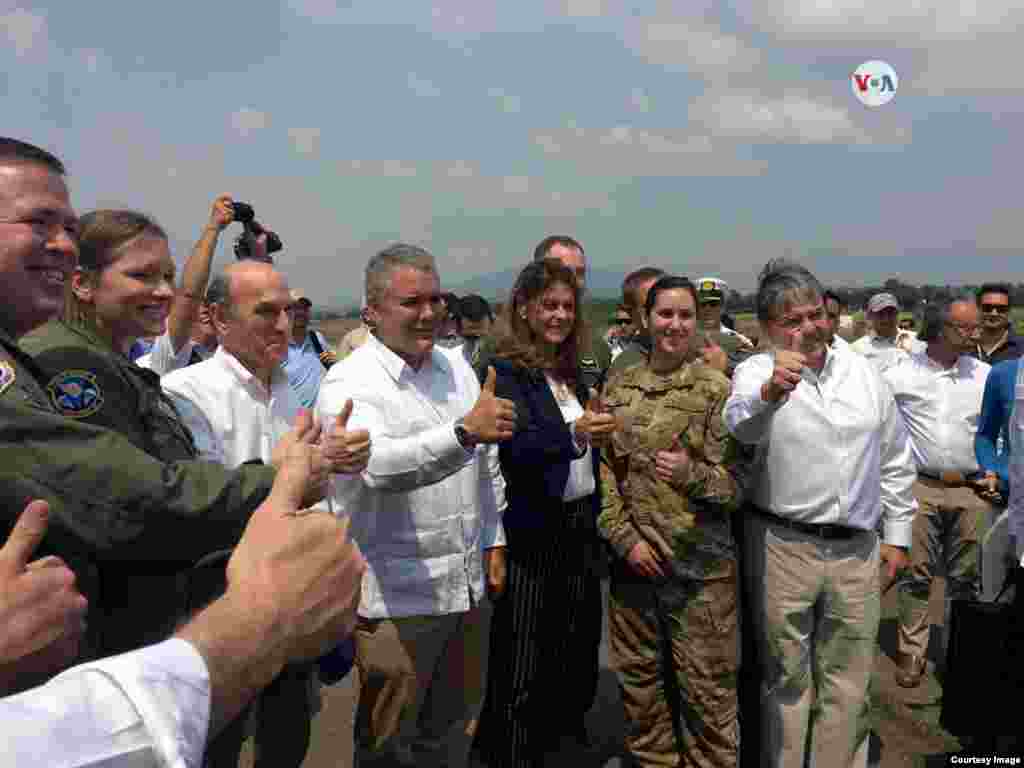 El presidente de Colombia Iván Duque recibe al representante especial para Venezuela, Elliott Abrams, y a la comitiva diplómatica de EE.UU.