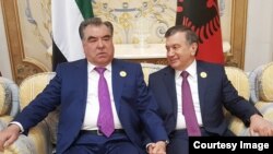 Emomali Rahmon va Shavkat Mirziyoyev, Saudiya Arabistoni, Riyod, 21-may, 2017