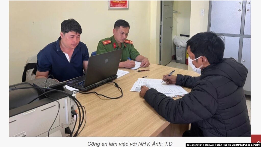Pháp Luật Thành Phố Hồ Chí Minh đưa tin công an Đắk Lắk phạt ông N.H.V vì tung tin thất thiệt, 6/2/2025.