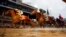 Flavien Prat rides Country House, left, to victory in the 145th running of the Kentucky Derby at Churchill Downs, May 4, 2019, in Louisville, Ky. Code of Honor, right, finished second. Luis Saez on Maximum Security finished first but was disqualified.
