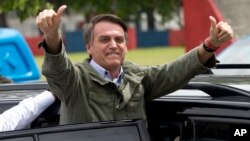 Jair Bolsonaro, président-élu du Brésil, Rio de Janeiro, le 28 octobre 2018. 