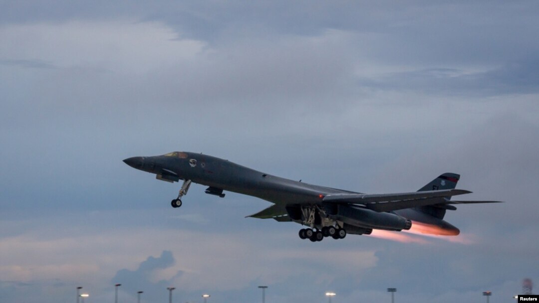 Máy bay ném bom B-1B Lancer của Không lực Hoa Kỳ.