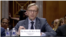 U.S. Special Representative for Iran Brian Hook testifies at a Senate Foreign Relations Committee hearing about U.S. policy on Iran, Oct. 16, 2019. (Screen grab of Senate foreign relations committee live stream)