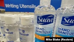 Hand sanitizer is shown at a Target store during the outbreak of the coronavirus disease (COVID-19) in Encinitas, California, U.S., July 28, 2020.