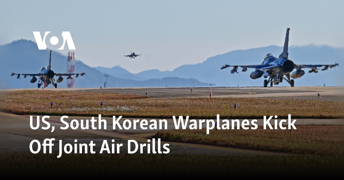 US, South Korean Warplanes Kick Off Joint Air Drills