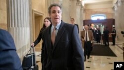 Michael Cohen, el exabogado del presidente Donald Trump, regresa a Capitol Hill para un cuarto día de testimonios mientras los demócratas realizan una serie de investigaciones sobre la Casa Blanca, las empresas y la campaña presidencial de Trump, en Washington, el 6 de marzo.