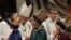 Pope Francis celebrates a new year's Mass in St. Peter's Basilica at the Vatican, Jan. 1, 2018. 