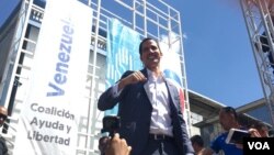 Juan Guaidó, presente en el evento denominado Voluntarios por Venezuela, dijo que se organizarán para organizarán brigadas de voluntarios para el ingreso y entrega de los alimentos y los insumos. 