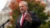 FILE - Then-White House chief of staff Mark Meadows speaks with reporters at the White House, Oct. 21, 2020, in Washington. 