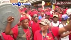 VOA60 AFIRKA: Ana Ci Gaba Da Zanga Zangar Neman Shugaba Zuma Ya Sauka a Mulki