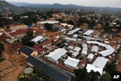 An Ebola treatment center is seen next to the hospital in Beni, Congo, July 13, 2019.