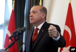 FILE - Turkey's President Recep Tayyip Erdogan.