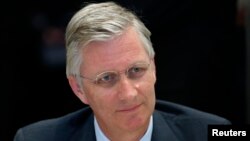 Belgium's Crown Prince Philippe takes part in a scientific conference in Antwerp, July 4, 2013. 