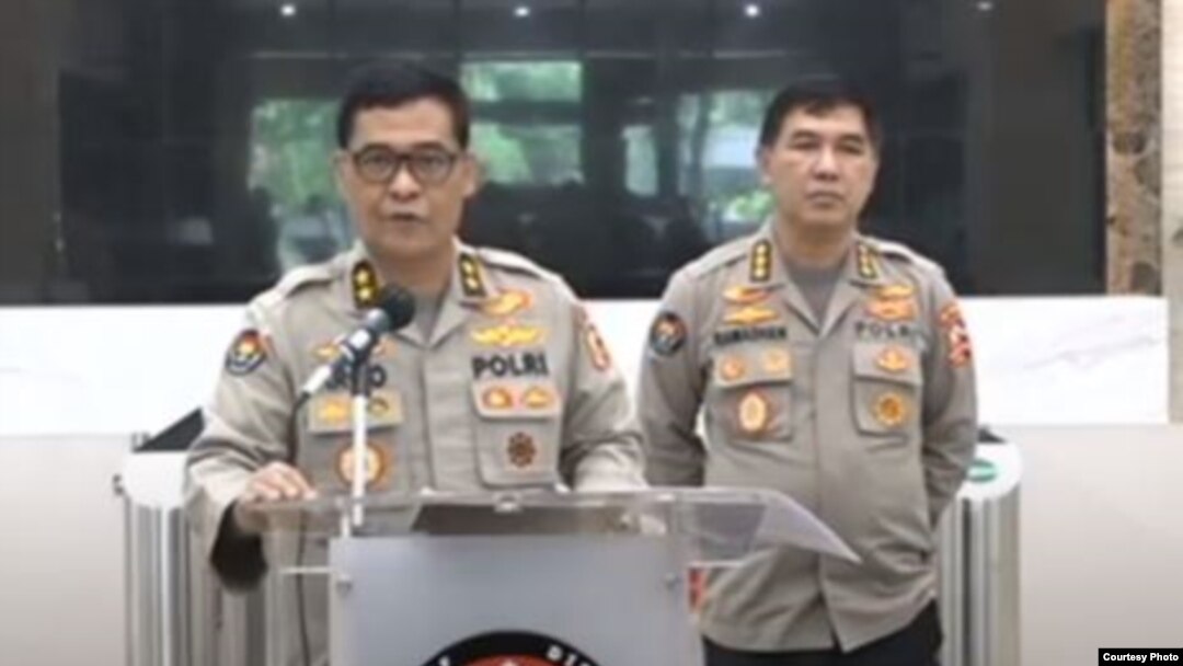 Kepala Divisi Humas Polri Argo Yuwono saat menggelar konferensi pers online pada Selasa, 2 Juni 2020. (Foto: Courtesy)
