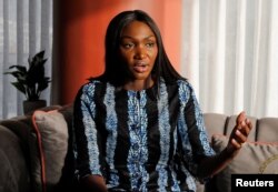 FILE—Senegal presidential candidate, Anta Babacar Ngom, speaks during an interview with Reuters as she sits at her house in Dakar, Senegal February 7, 2024.