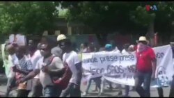 Ayiti-Manifestasyon pou mande liberasyon ansyen polisye Abelson Gros Nègre 
