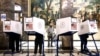 Voters cast their ballots at the Bronx County Supreme Court in New York on Election Day, Nov. 5, 2024.