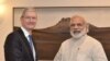苹果公司CEO与印度总理会面（美联社资料图）