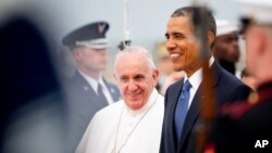 El papa Francisco con el presidente Barack Obama. No solo viene a hablar, sino también a aprender.