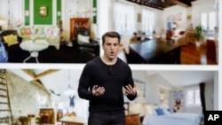 Airbnb co-founder and CEO Brian Chesky speaks during an event Thursday, Feb. 22, 2018, in San Francisco. (AP Photo/Eric Risberg)