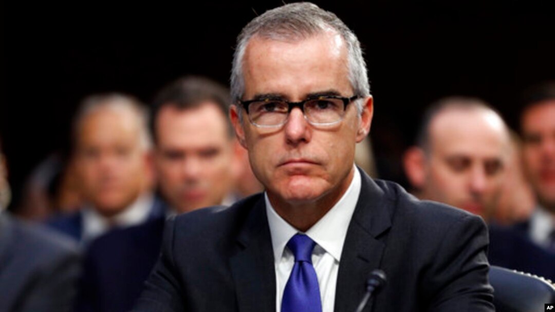 Wakil Direktur FBI, Andrew McCabe telah mengundurkan diri. 