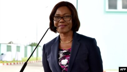 Nialé Kaba, ministre ivoirienne du Plan et du Développement, à Abidjan, le 11 juillet 2017.