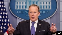 Secretario de prensa de la Casa Blanca, Sean Spicer.