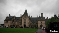 The Biltmore Estate is shown during a tour by U.S. President Barack Obama and first lady Michelle Obama in Asheville, North Carolina, April 24, 2010. The Obamas are in North Carolina for a weekend break.