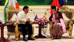 ဖိလစ်ပိုင်သမ္မတဒူတာတေး နိုင်ငံတော်အတိုင်ပင်ခံဒေါ်အောင်ဆန်းစုကြည်ကိုတောင်းပန်