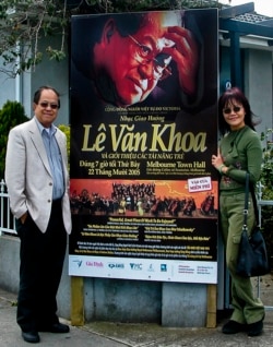 Nhạc sĩ Lê Văn Khoa và phu nhân Ngọc Hà, năm 2005