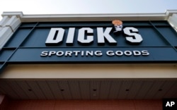 A Dick's Sporting Goods store is shown in Arlington Heights, Illinois, Feb. 28, 2018.