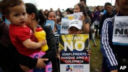 مخالفان توافق صلح دولت کلمبیا با فارک