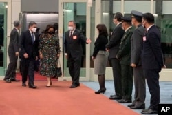 洪都拉斯现任总统叶南德兹（Juan Orlando Hernandez）近日台湾。（美联社照）
