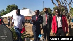 UMnu. Nelson Chamisa esemngcwabeni kaMnu. Casper Tsvangirai.