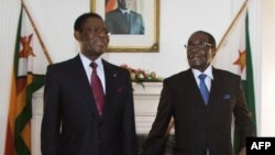 VaRobert Mugabe nemutungamiri weEquatorial Guinea VaTeodoro Obiang Nguema Mbasogo 