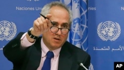 联合国秘书长发言人斯特凡·杜加里克（Stephane Dujarric）（资料照）