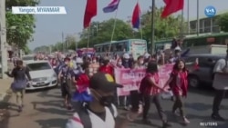 Myanmar’da Darbe Karşıtı Gösteriler