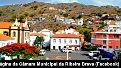 Centro da cidade da Ribeira Brava, São Nicolau, Cabo Verde