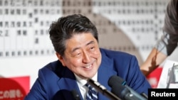 លោក Shinzo Abe នាយក​រដ្ឋ​មន្ត្រី​ប្រទេស​ជប៉ុន។