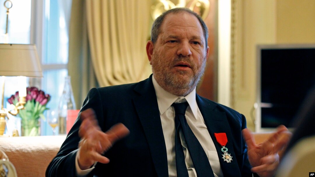 FILE - U.S. movie mogul Harvey Weinstein is seen during an interview in Paris, March 7, 2012.