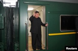 North Korea's Kim en route to Russia for talks with Putin