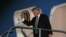 U.S. President Donald Trump arrives aboard Air Force One at Ninoy-Aquino International Airport in Manila, Philippines November 12, 2017. 