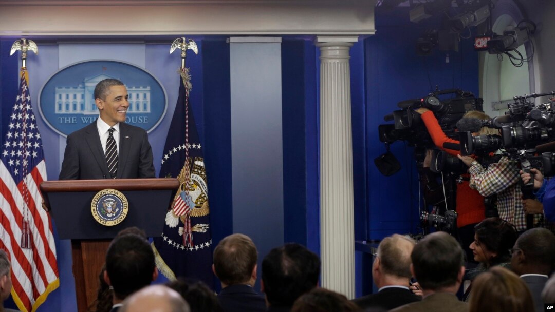 Predsednik Barak Obama tokom govora u Beloj kući