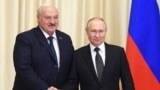 俄罗斯总统普京和白俄罗斯总统卢卡申科在莫斯科会晤。(2023年2月17日）