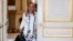 U.S. Ambassador Jane Hartley walks out of the office of French Foreign Affairs Minister Laurent Fabius after a meeting at Quai d'Orsay Foreign Affairs ministry in Paris, June 24, 2015. 