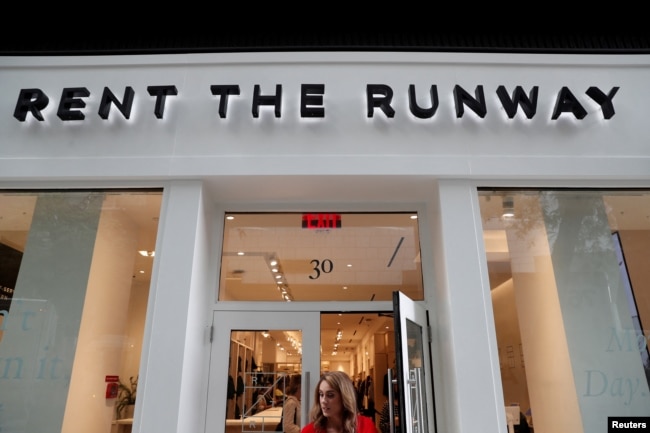 FILE - The Rent The Runway store, an online subscription service for women to rent designer dress and accessory items, is seen in New York City. (REUTERS/Shannon Stapleton/File Photo)