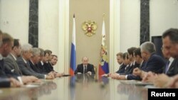 Встреча Владимира Путина с новым кабинетом министров